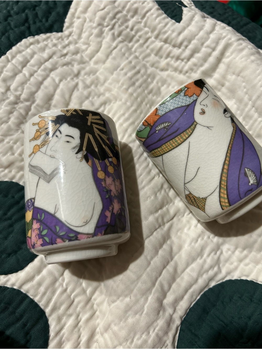 Geisha Sake Cups set of 2